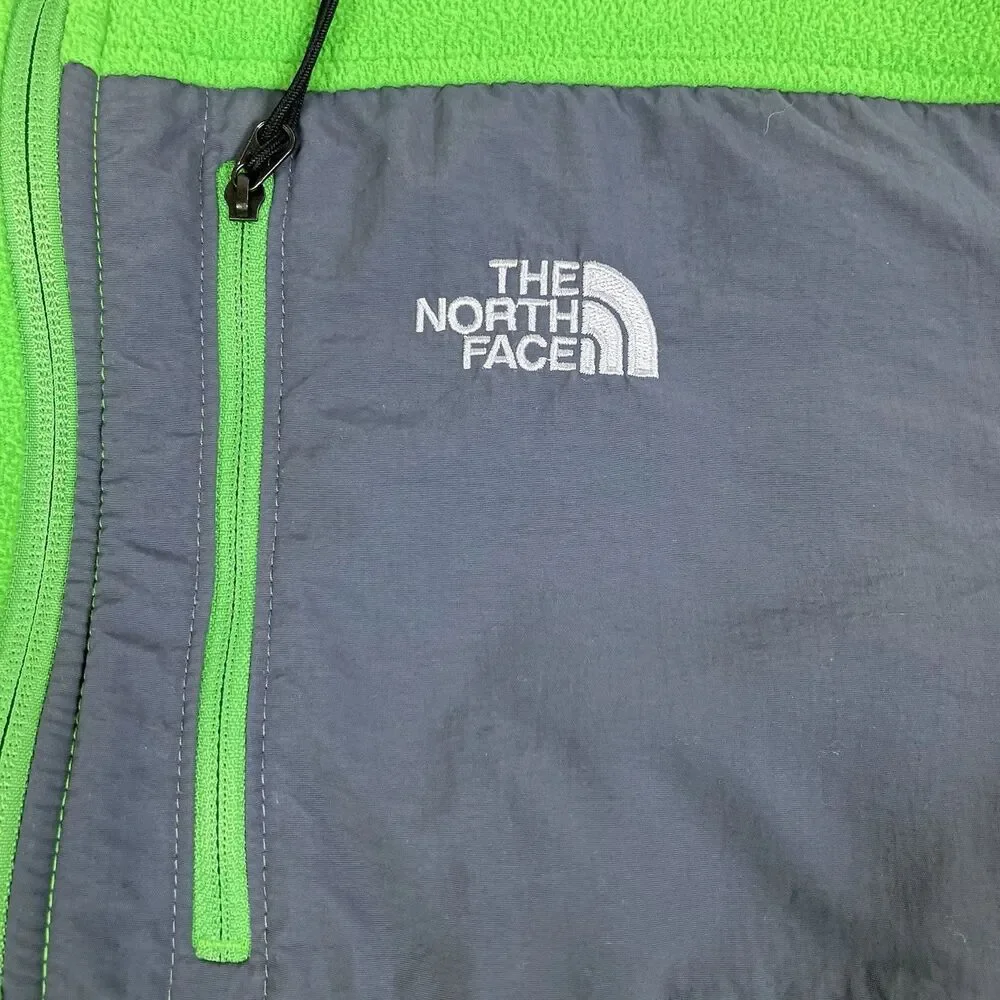 The North Face Lime Green 1/4 Pullover Fleece Shirt Men's Large Gorpcore Outdoor